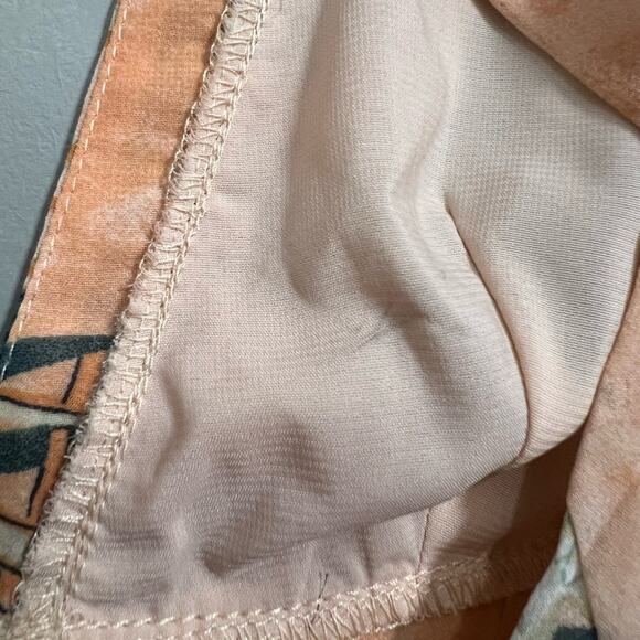 Saints + Secrets Selfie Leslie Orange Flutter Sleeve Dress | Size Small - Picture 8 of 12